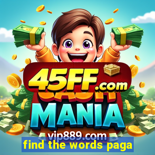 find the words paga